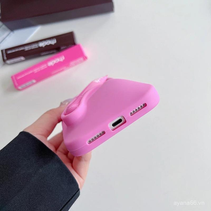 Rhode iPhone Case with Lip Balm – Premium Silicone, Minimalist Style, for iPhone 11–17 Pro Max