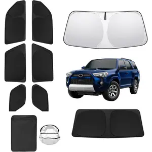 8pcs Car Window Shades for Toyota 4Runner 2010-2024 Accessories,Windshield Sun Shade Side Rear Full Sunshade,Sun Visor UV Blocking, Privacy Protection and Blackout for Camping Outdoor