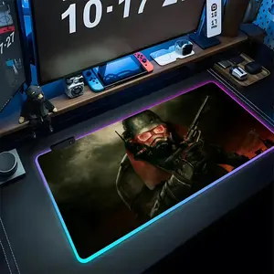 Fallout Mouse Pad Gaming Rgb Mousepad Backlit Keyboard Gamer Girl Xxl Laptop Mat Table Pads Deskpad