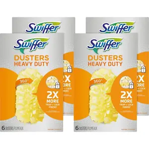 212 MAIN Disposable All-Around Fiber Duster Refills, Home Cleaning Supplies with Dustlock Technology for Deep Cleaning Household Surfaces, Household Cleaning Tools with Flexible Fuzz & Fluffy Fibers for Tight Spaces