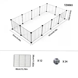 Pet Fence Rabbit Cage Indoor Small Wire Mesh, Home Use Guinea Pig Hamster Habitat, Compact Bunny Enclosure for Small Pets