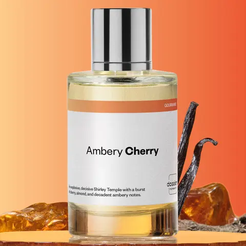 Ambery Cherry, Dossier, Unisex Perfume, 50ml-100ml, Eau de Parfum, Cherry, Almond, Cinnamon, Clove, Rose, Jasmine, Plum, Tonka Bean, Peru Balsam, Vanilla
