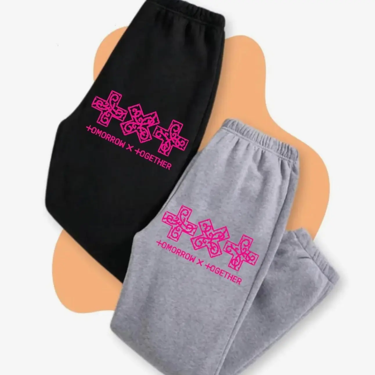 TXT 7th Anniversary Inspired Sweatpants, K-Pop Fan Graphic Joggers, Unisex Fleece Lounge Pants, Gift for MOA