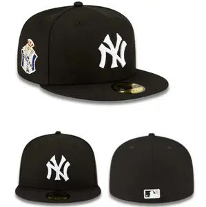 New Era MLB NY Yankees 59FIFTY Fitted Baseball Hat – Dark Brown Gorras De Béisbol, White Wheat Embroidery, Premium Urban Streetwear Cap