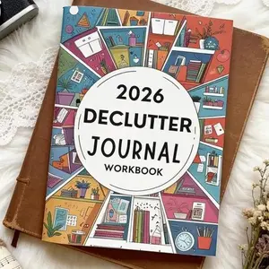 2026 Declutter Journal Workbook – Home Organization Cleaning Planner, Cleaning Checklist Notebook & 30 Day Declutter Challenge, Productivity & ADHD Friendly Life Reset Journal,Office Stationery Essential Plannerbook.