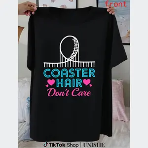 Men's Fearless Hairstyle Tee – Amusement Park Roller Coaster Inspired Design