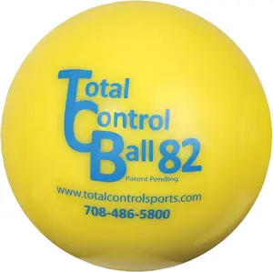 Set of 12 Weighted Training Balls, 3.2 in. Yellow Plastic Sports Equipment for Hitters - Provides Optimum Resistance & Instant Feedback