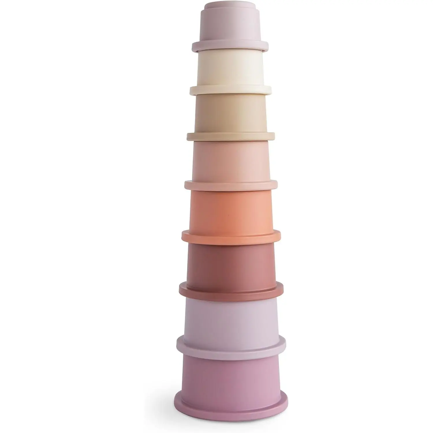 Stacking Cups Toy 8pcs | Made in Denmark (Petal)