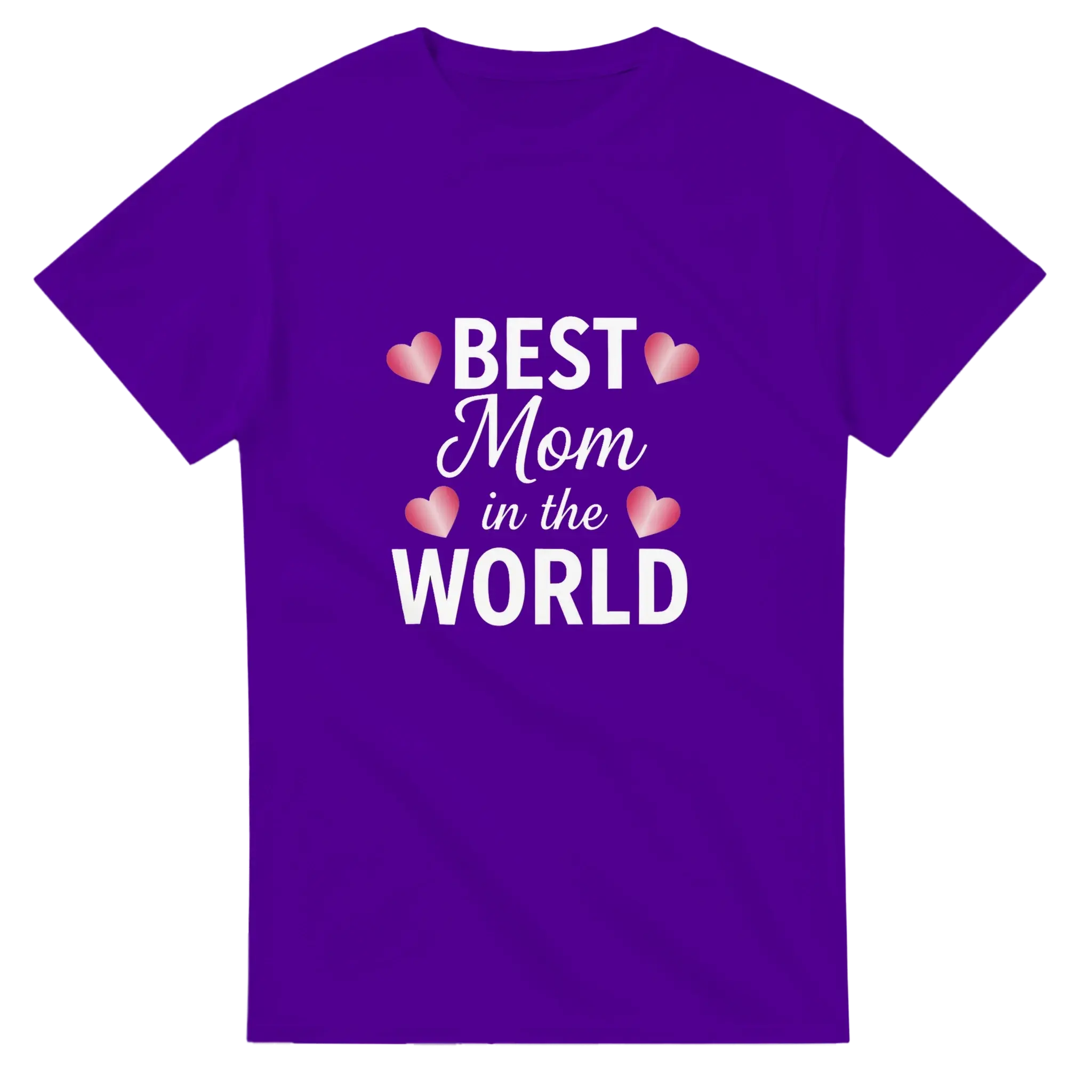 Women's "World's Best Mom" Graphic T-Shirt, Casual Short Sleeve Top in Comfortable Cotton for Mother's Day Gift