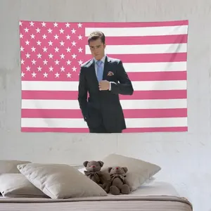 Light Linen-Cotton Chuck Star Bass Print Tapestry Poster, Decorative Wall Art for Fans’ Bedrooms, Living Rooms
