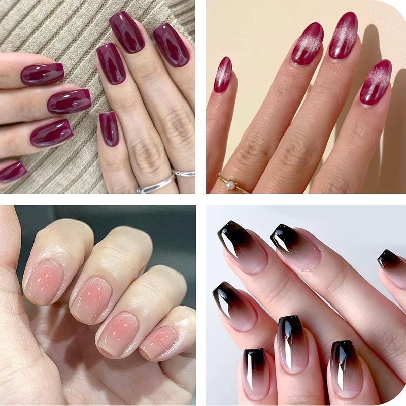 Semi Cured Gel Nail Strips | UV Light Required | Salon-Quality Finish | Easy Apply & Long-Lasting Wear