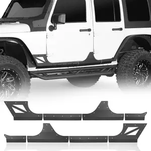 Hooke Road Body Armor Cladding for 2007-2018 Jeep Wrangler JK 4 Door Vehicle Car Accessories
