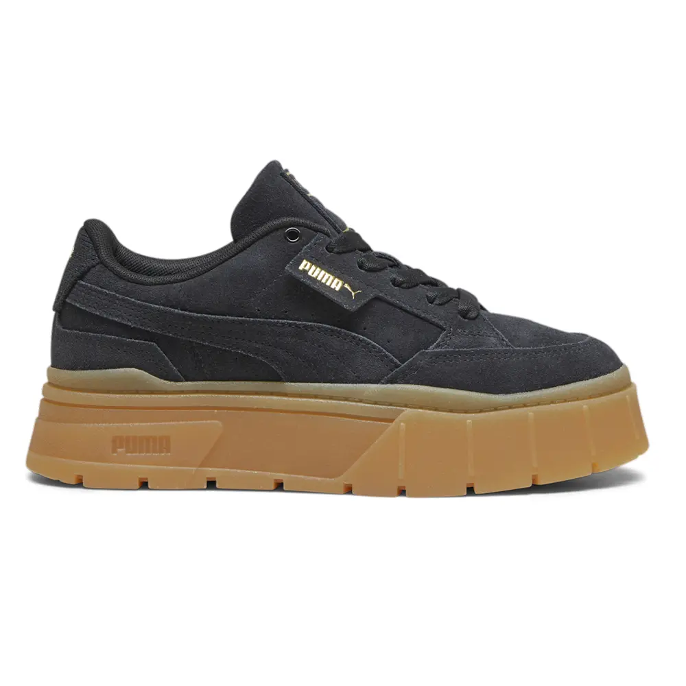 PUMA Womens Mayze Stack Soft Winter Platform Sneakers Shoes Casual - Black PUMA Womens Mayze Stack Soft Winter Platform Sneakers Shoes Casual - Black