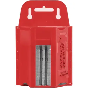 Zeluga 19-138 100 Pc. SK2 Steel Utility Hook Blade with Wall Mountable Dispenser