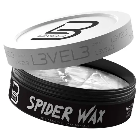 L3 Level 3 Spider Wax - Long Lasting & Strong Hold Gel for Haircare - Fiber Texture Wax Improves Volume & Texture -  Matte Hair Wax - L3VEL3