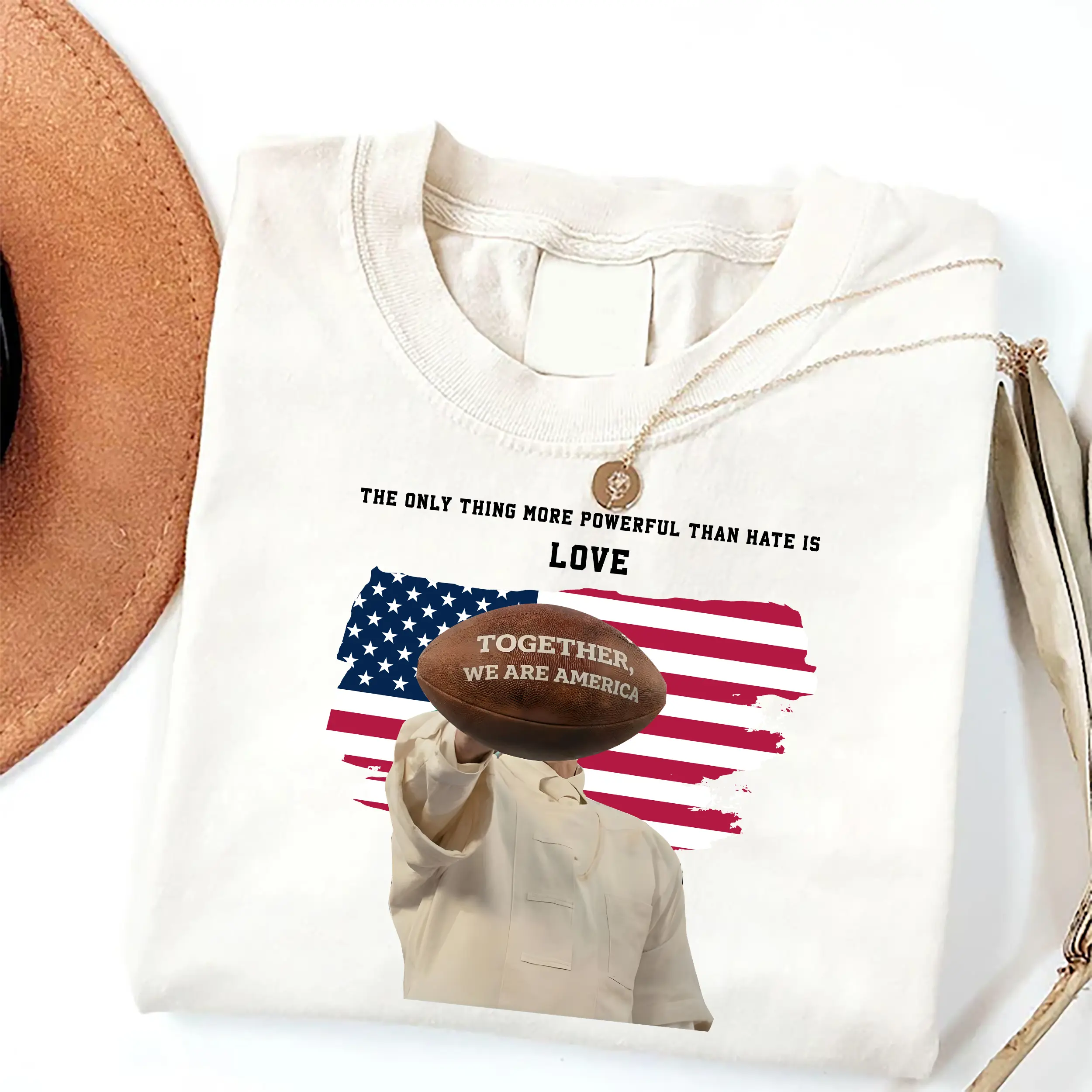Together We Are America Shirt, American Football Shirt, Latin American Pride Tee, Hispanic Heritage Puerto Rico Unisex Shirt