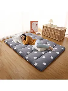 【Christmas Gift】Floral Pattern Japanese Futon Mattress For Adults, Twin Size Futon Mattress For Guest Room Kids Room, Sleeping Mattress For Floor Roll Up Camping Mattress