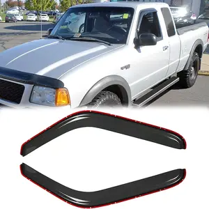 Window Visor for 1993-2011 ford Ranger,1994-2010 Mazda B2300/B4000,1994-2008 Mazda B3000 with 2 Door Standard /Extended Cab Pickup WeatherShield/Rain Visor