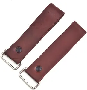 Leather Tape Measure Holder for Belt, 5 Inch Length, 2-Pack, Brown and Dark Brown