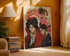 Samurai Champloo Anime Poster | Vintage Manga Art Print