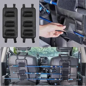 2 Piece Car Fishing Rod Holder Set, Adjustable Fishing Rod Strap, Suitable for Suv/RV/van/jeep/truck, Fishing Rod Storage Rack