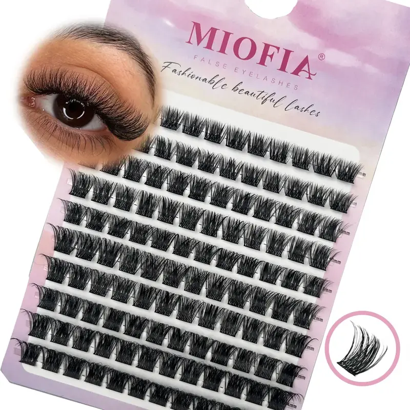 Individual False Eyelashes, 120pcs/box Natural-Look Eyelash Extensions, Self-Grafting Curl Cluster Lashes, Volume DIY Lash Cluster Kit, Eyelash Clusters, Diy Dramatic Lashes, Eyelash Falsies