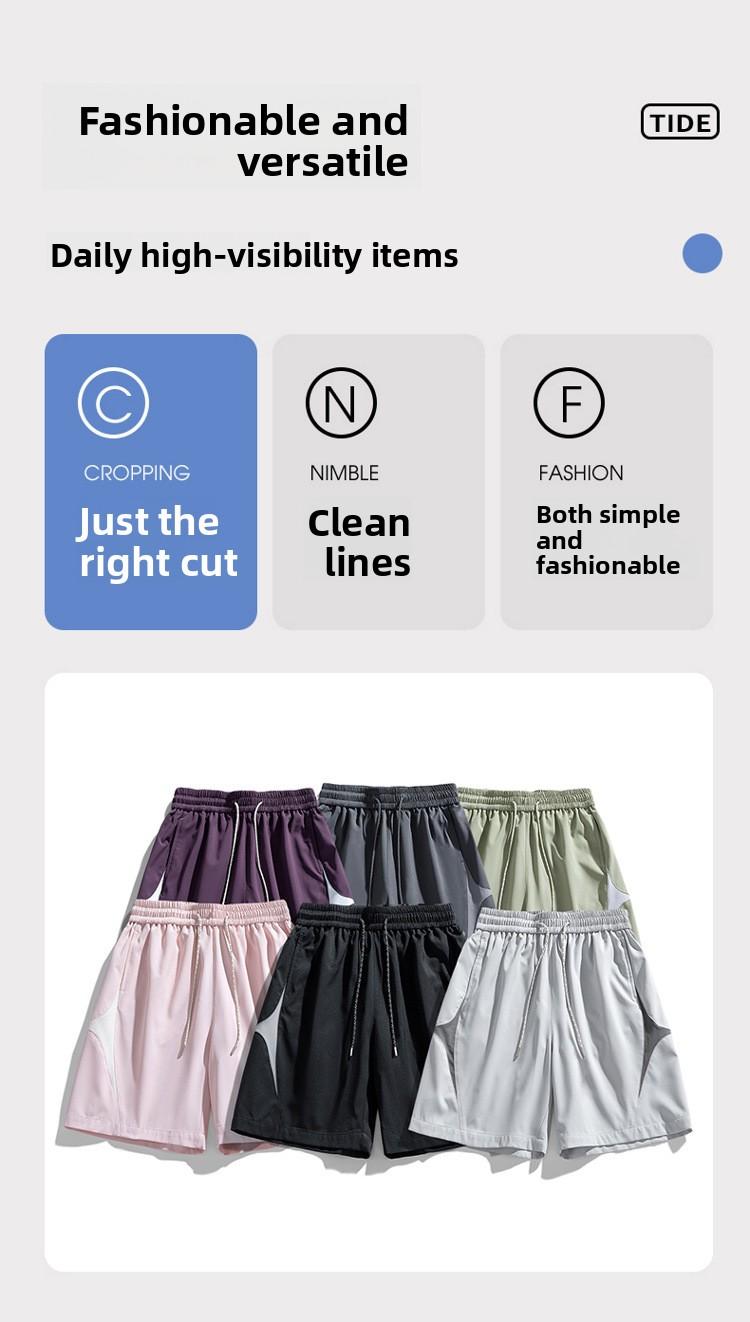 	6-Pack Men's Couple Cargo Shorts Summer, Loose Fit Casual 5-Inch Shorts, Fashion Simple Versatile Bottoms, Sports Streetwear,Beach pants, basketball pants, for outdoor use