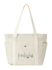 Gothic “Twilight” Iconic Title Graphic Trendy Multi-Pocket Canvas Shoulder Bag Youth Fashion Daily Bag