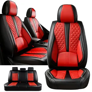 Auto Seat Covers Custom Fit For Dodge RAM 1500 2009-2024 2025 2026 Crew Quad Regular Cab Pickup Truck Cushions,Full Set Nappa Leather Seat Covers Cushion, Waterproof Car Seat Cover