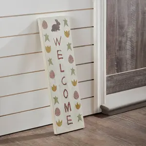 Easter Welcome Wooden Sign