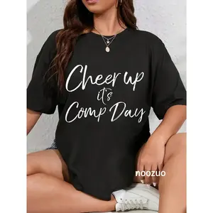 100% Cotton Cheerleading Competition Team Gear Cheer Up it's Comp Day T-Shirt