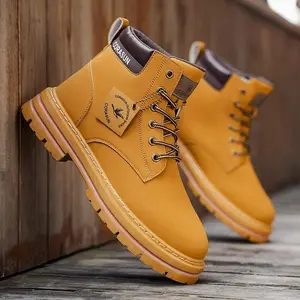 CORASUN Multiple warehouse shipments in the United States for autumn 2025 men's mid top sports and leisure shoes, anti slip workwear boots, leather covered outdoor boots, fashionable motorcycle boots, thick soled workwear boots