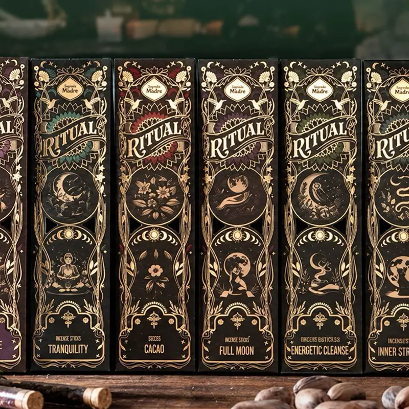 Scented Incense Sticks - 1oz, Long-Lasting Burn, Vanilla Chocolate Floral Lavender Aroma, 12 Months Fragrance Retention Home Fragrance Supply
