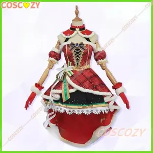 Daiwa Scarlet Christmas Cosplay Costume Wig Event Holiday Women Christmas Dress Role Play Clothes Plus Sizes S-2XL Custom Size