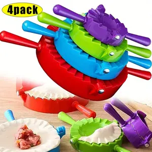 Dumpling Maker Set, 4PCS Pierogy Maker, Pastelitos Maker Press with Ravioli Maker, Pierogi Cutters, Baozi Maker, Dumplings Machine, Mini Pie Maker, Dupling Maker, Gyoza Maker