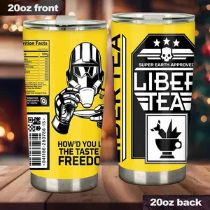 Liber-Tea Tumbler 20oz/30oz Mug, Helldivers merch - scs18295