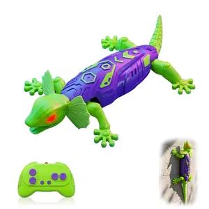 Electric Remote Control Wall-Climbing Lizard, Simulation Crawling Vehicle, Lizard Animal RC Car Toy for Kids, Glow-in-the-Dark Lizard, Wall-Climbing Robot, Fun Children's Toy, Ideal Birthday Gift for Boys and Girls Ages 3-10+.