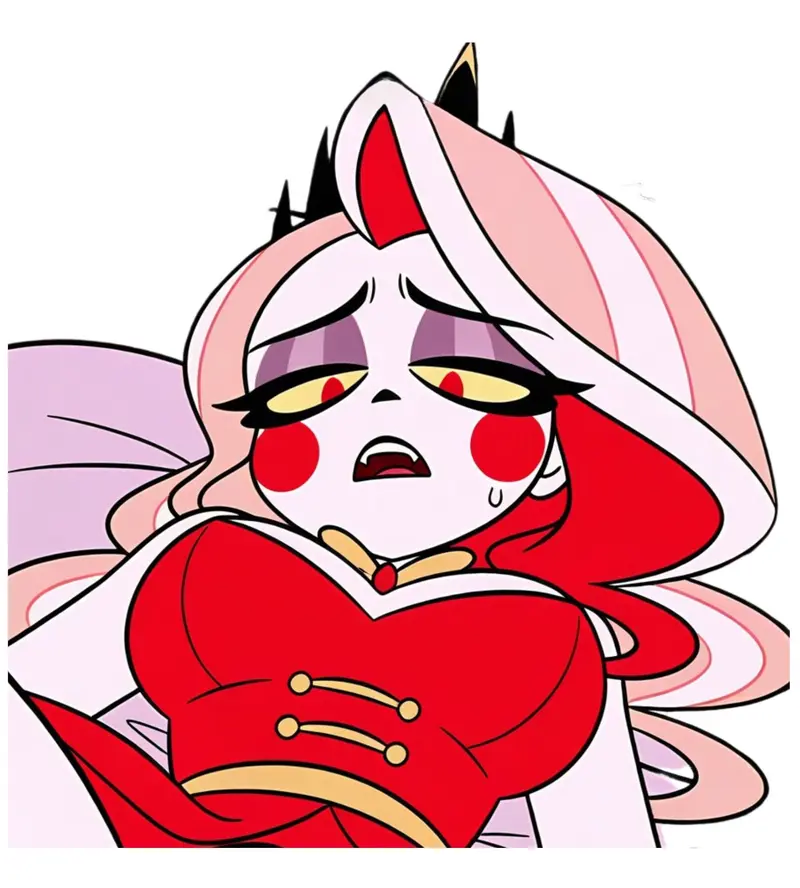 Charlie Morningstar Stickers r34l stickers Full Sticker Hazbin Hotel Princess of Hell Vinyl Decals Waterproof Laptop Phone Case Scrapbook Aesthetic Indie Animation Die-cut High Quality Trendy Gift for Fans Helluva Boss Style Collectible TikTok Viral