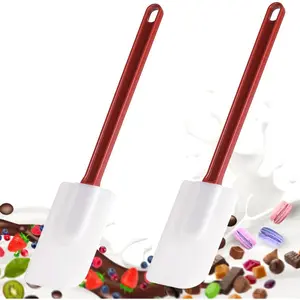 Flexible Rubber Spatulas,  Spatula Set, Soft Rubber Spatula Scraper 9.5 Inches, Commercial Spatula,  Scraper Spatula,Spatulas Set Resistant to 500? (2 Scrapers 9.5")