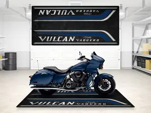 Designed Pit Mat for Kawasaki Vulcan 1700 Vaquero Motorcycle - MM7429