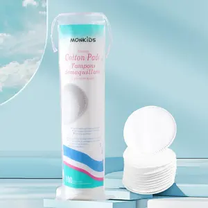 Double-sided Makeup Remover Pads, 100pcs Soft Breathable Gentle Makeup Remover Pads, Facial Cleansing Pads, Daily Cleanser Makeup Tools for Home and Travel, Makeup Remover Towelettes, Make Up Wipes