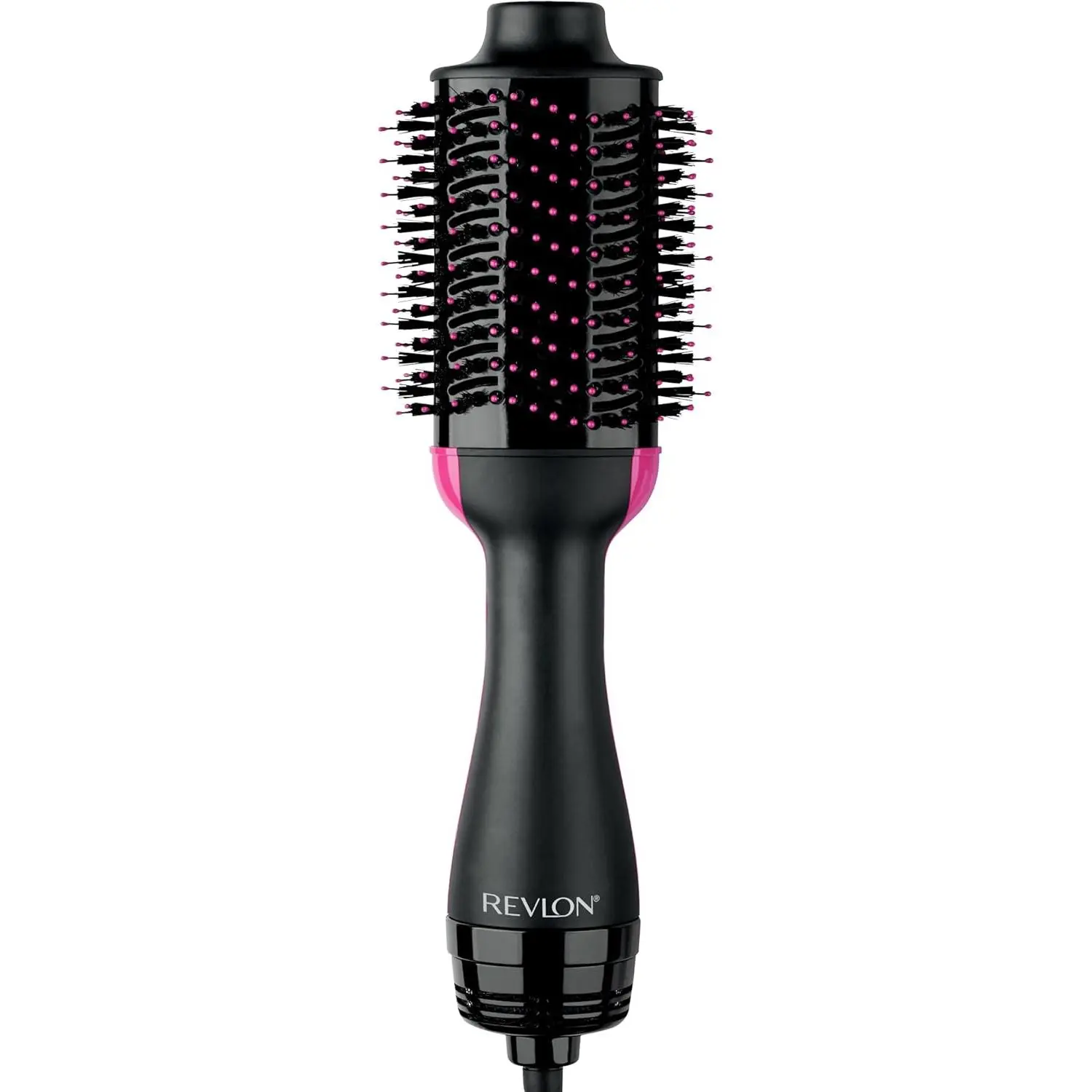 REVLON One-Step Volumizer Hair Dryer and Styler, 2.8" Barrel, Black Salon Quality Blowout Brush for Damp to Dry Hair, 3 Heat Settings, Best for Medium to Long Hair