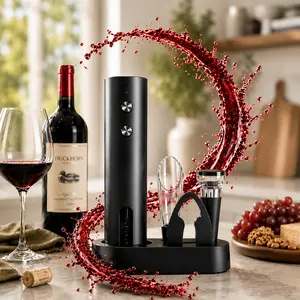 Electric Wine Opener, 1 Set Automatic Corkscrew, Portable Wine Opener for Party & Summer Use, Gift-ready, Kitchen Utensils, Kitchen Accessories