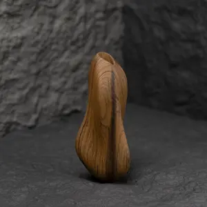 Wavy Wood Vase -Minimalist Flower Display, Flowing Lines Design, Stylish Centerpiece, Scandinavian style, Premium Wood, Housewarming Gift Decor Wooden