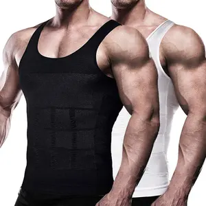 Men Body Shaper, Compression Ionic Shaping Shirt Sleeveless Shaper Undershirt Slimming For Daily Sport Workout Fitness Activewear Body Weight Vests