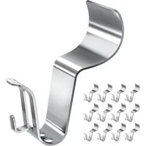 12 Pack Vinyl Siding Hooks for Lights, No Hole Heavy Duty Siding Clips for  Wreaths, String Lights, Porch Sign, Christmas Decor and  Hooks