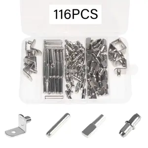 Shelf Pins corner bracket, Furniture Shelf Support Pegs for Shelf Holes on Cabinets, Bookcases, Entertainment Centers