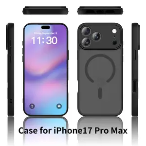Phone Case - A Newly Designed Magnetic Phone Case with Perforated Skin Sensitivity, Compatible with Magsafe, Ideal for Apple Iphone 11 Through 17, Including Pro And Max Versions. It Features a Matte End That Is Pleasant to The Touch