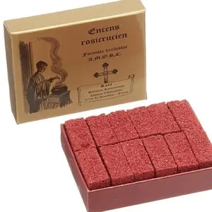Encens Rosicrucien India Moss Rose Incense - Rosicrucian Ceremonial Crushed Rose Petals Incense for Spiritual Practices & Rituals