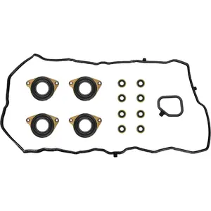 Engine Valve Cover Gasket Set For Honda Accord 2.4L K24,EX,EX-L,LX,LX-S,Coupe,Sedan,Sport Sedan,2-Door,4-Door,2013,2014,2015,2016,2017, Replace 12030-5A2-A01